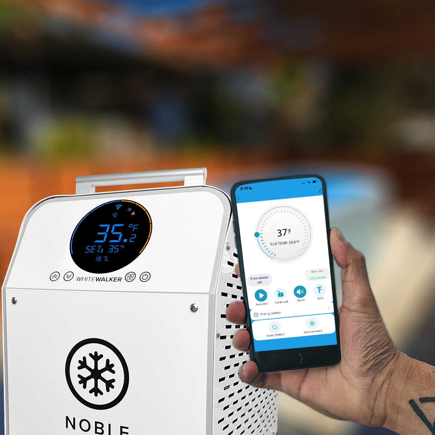 3/4HP WhiteWalker Chiller | 35°F - 107°F