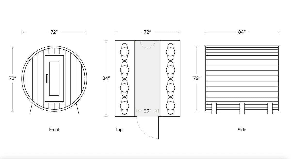 The Eddy Barrel Sauna - The Cold Plunge Store