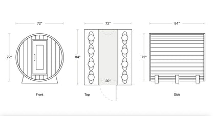 The Eddy Barrel Sauna - The Cold Plunge Store