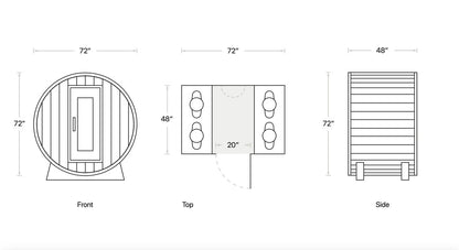 The Eddy Barrel Sauna - The Cold Plunge Store